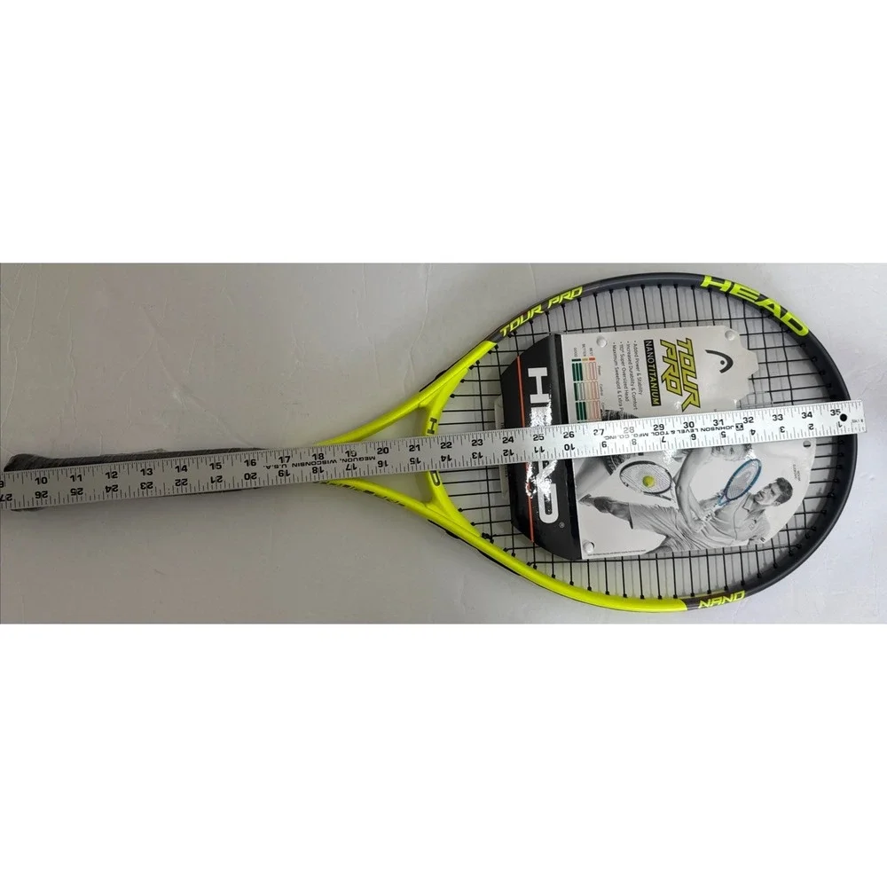 Head Tour Pro Tennis Racket 4-3/8 - 3 Grip Nano Titanium Power Comfort NEW Tags